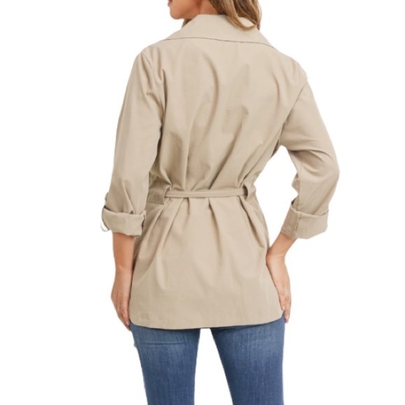 BELTED SHIRT JACKET - Picture 6 of 8